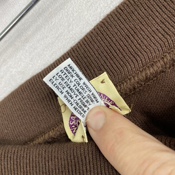Saks Fifth Avenue Real Clothes Skirt Womens L Brown Sweater Knit Pull On VTG NWT - Picture 6 of 7